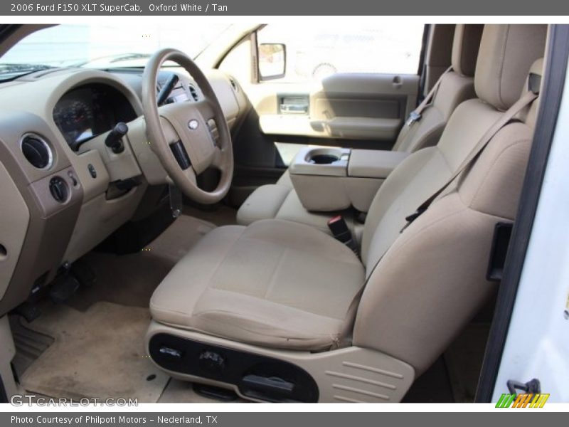 Oxford White / Tan 2006 Ford F150 XLT SuperCab