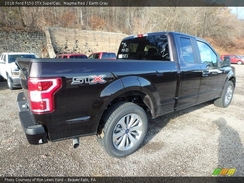 Magma Red / Earth Gray 2018 Ford F150 STX SuperCab
