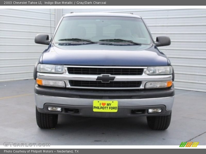 Indigo Blue Metallic / Gray/Dark Charcoal 2003 Chevrolet Tahoe LS