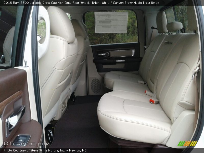Rear Seat of 2018 3500 Laramie Crew Cab 4x4 Dual Rear Wheel