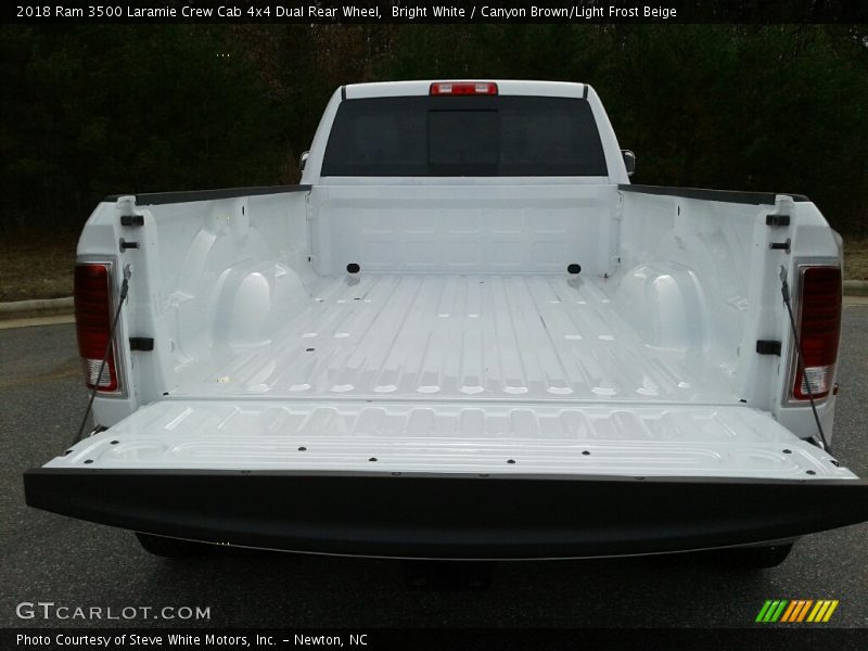 Bright White / Canyon Brown/Light Frost Beige 2018 Ram 3500 Laramie Crew Cab 4x4 Dual Rear Wheel
