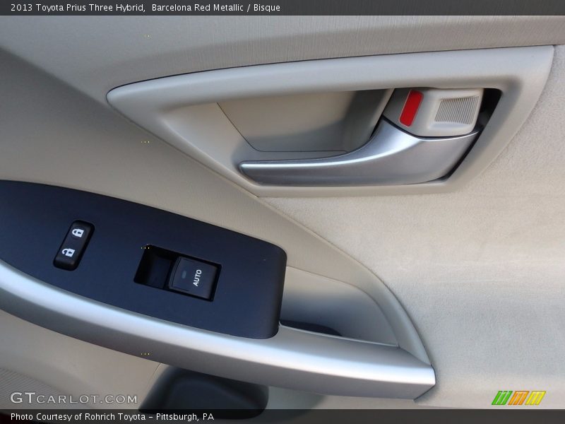 Barcelona Red Metallic / Bisque 2013 Toyota Prius Three Hybrid