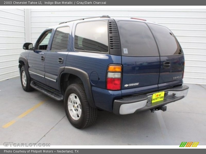 Indigo Blue Metallic / Gray/Dark Charcoal 2003 Chevrolet Tahoe LS
