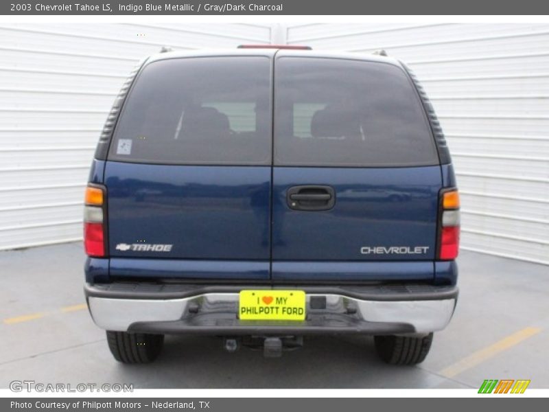 Indigo Blue Metallic / Gray/Dark Charcoal 2003 Chevrolet Tahoe LS