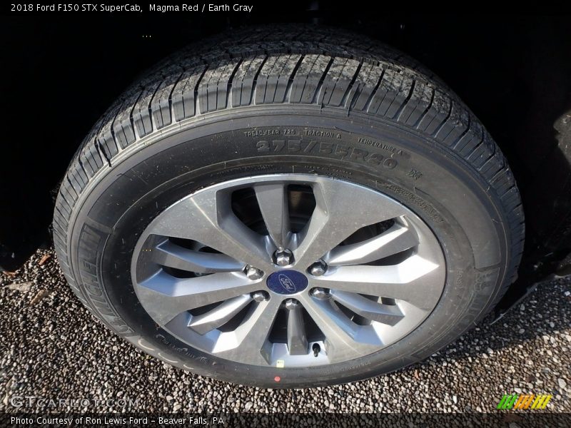 Magma Red / Earth Gray 2018 Ford F150 STX SuperCab