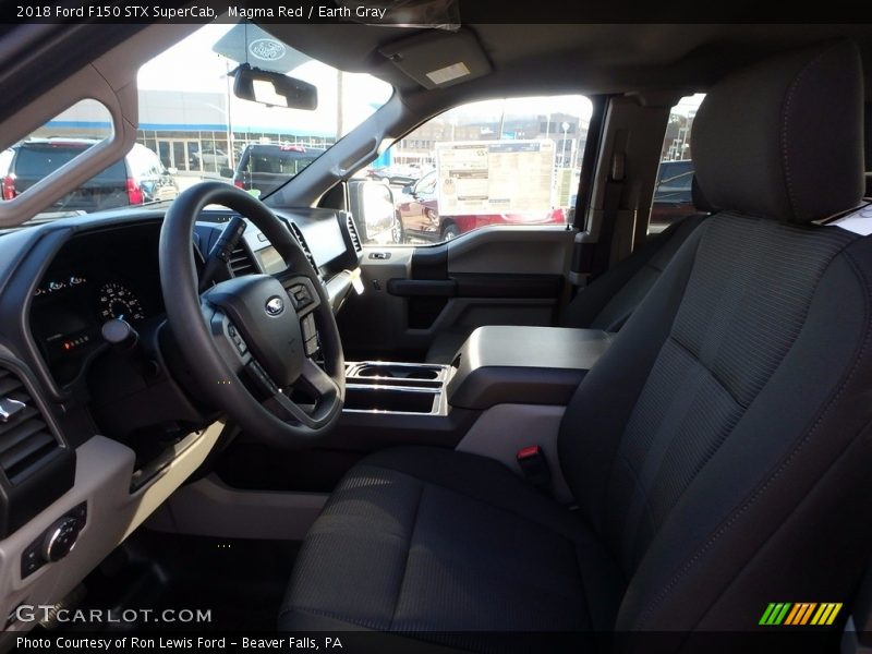 Magma Red / Earth Gray 2018 Ford F150 STX SuperCab