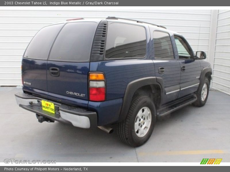 Indigo Blue Metallic / Gray/Dark Charcoal 2003 Chevrolet Tahoe LS
