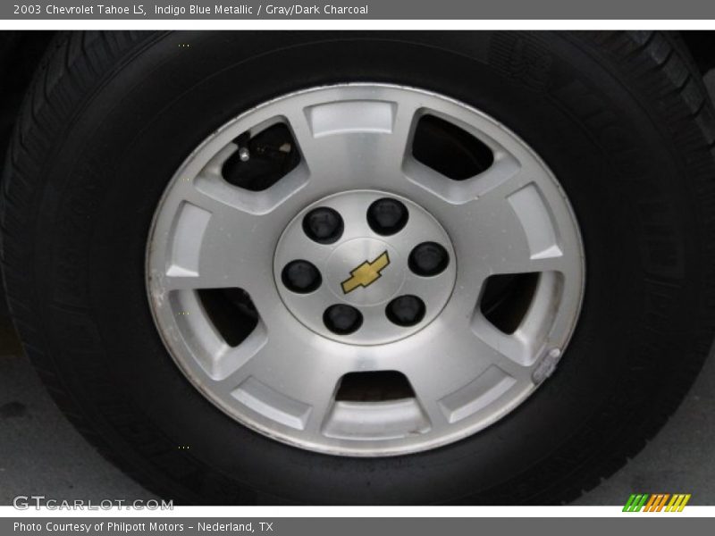 Indigo Blue Metallic / Gray/Dark Charcoal 2003 Chevrolet Tahoe LS