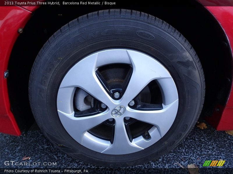 Barcelona Red Metallic / Bisque 2013 Toyota Prius Three Hybrid