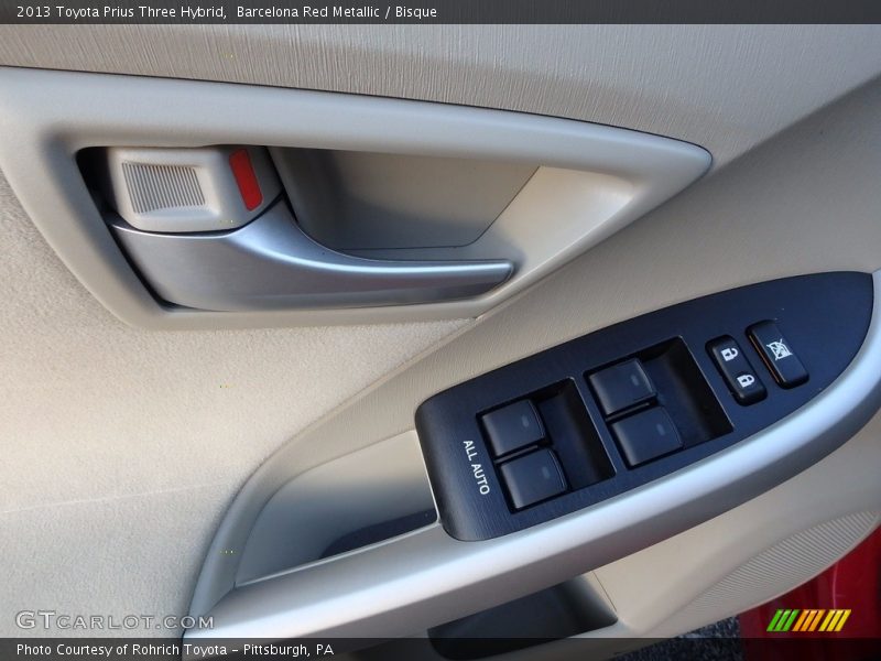 Barcelona Red Metallic / Bisque 2013 Toyota Prius Three Hybrid