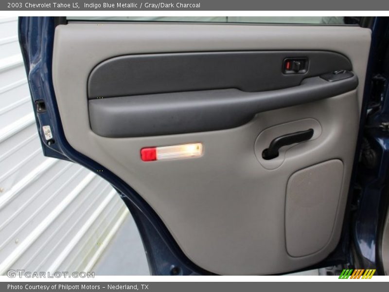Indigo Blue Metallic / Gray/Dark Charcoal 2003 Chevrolet Tahoe LS