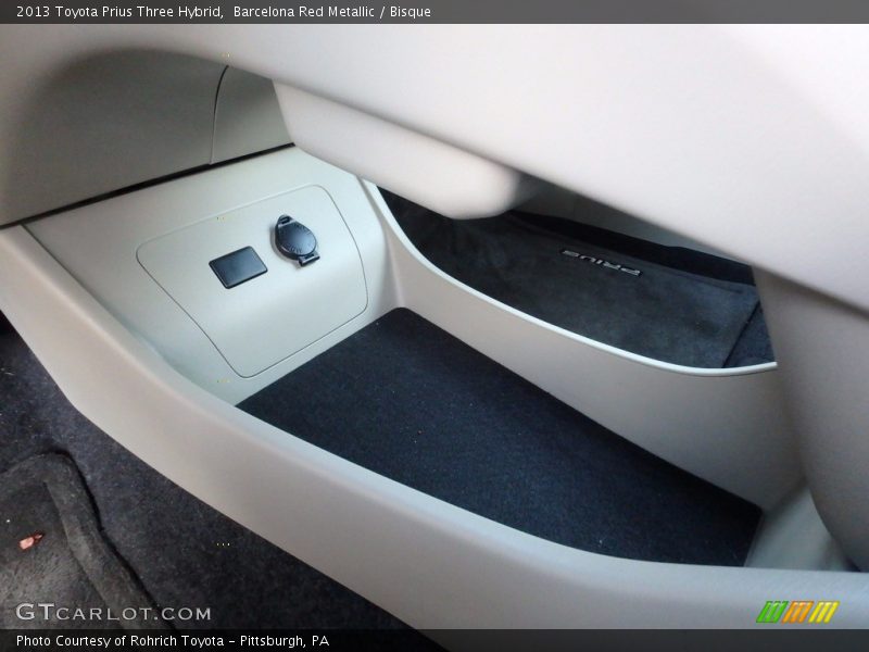 Barcelona Red Metallic / Bisque 2013 Toyota Prius Three Hybrid