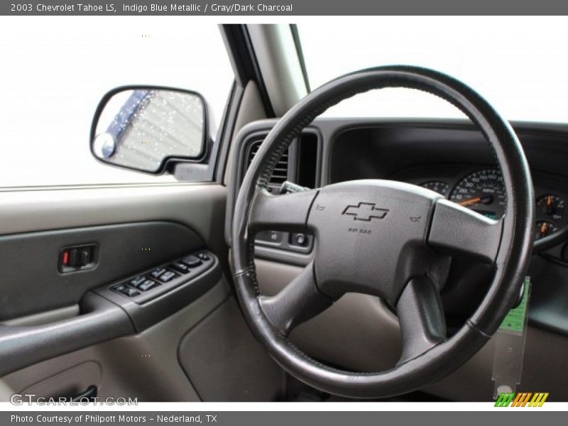 Indigo Blue Metallic / Gray/Dark Charcoal 2003 Chevrolet Tahoe LS
