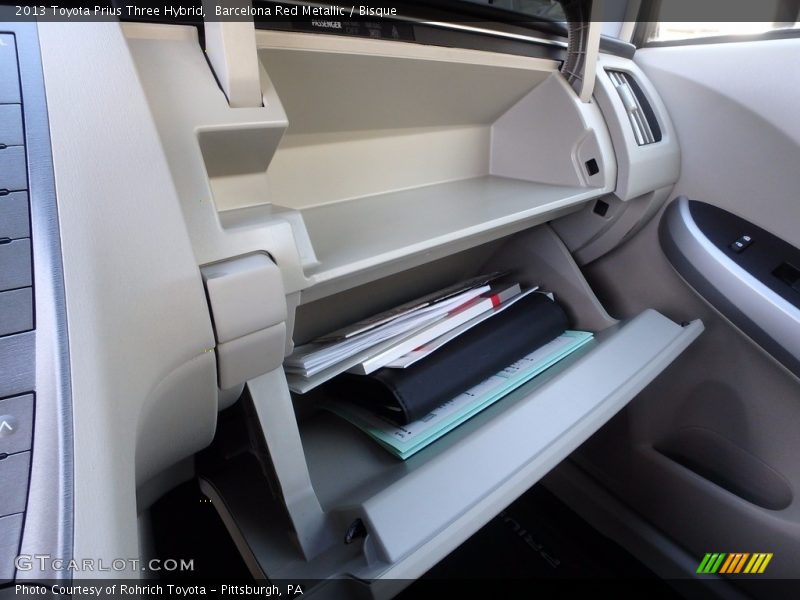 Barcelona Red Metallic / Bisque 2013 Toyota Prius Three Hybrid