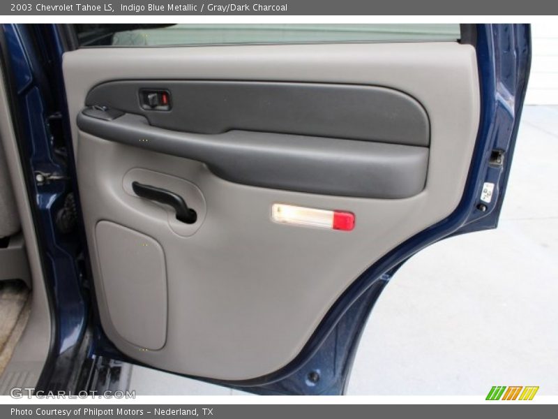 Indigo Blue Metallic / Gray/Dark Charcoal 2003 Chevrolet Tahoe LS