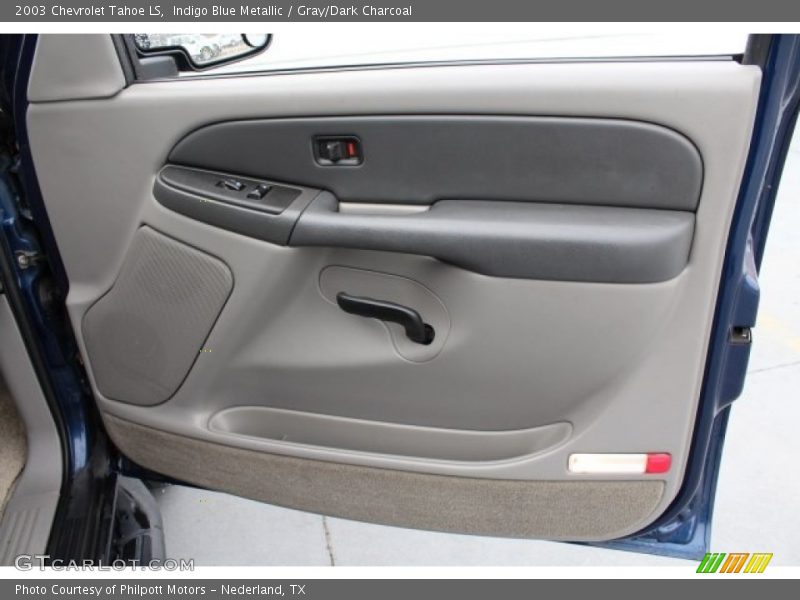 Indigo Blue Metallic / Gray/Dark Charcoal 2003 Chevrolet Tahoe LS