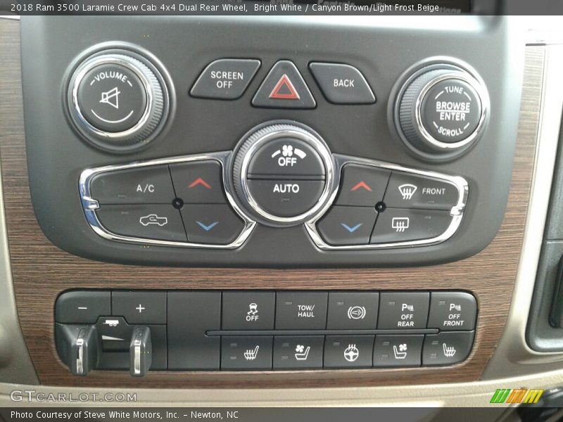 Controls of 2018 3500 Laramie Crew Cab 4x4 Dual Rear Wheel