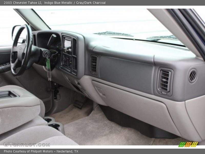 Indigo Blue Metallic / Gray/Dark Charcoal 2003 Chevrolet Tahoe LS