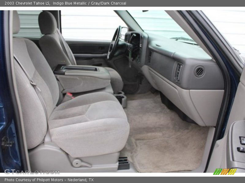 Indigo Blue Metallic / Gray/Dark Charcoal 2003 Chevrolet Tahoe LS