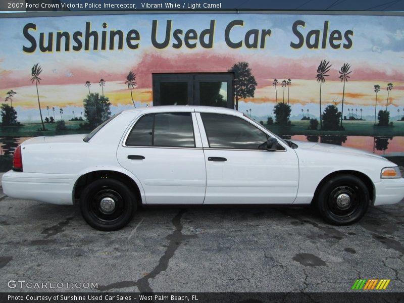 Vibrant White / Light Camel 2007 Ford Crown Victoria Police Interceptor