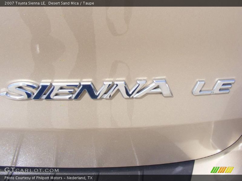 Desert Sand Mica / Taupe 2007 Toyota Sienna LE