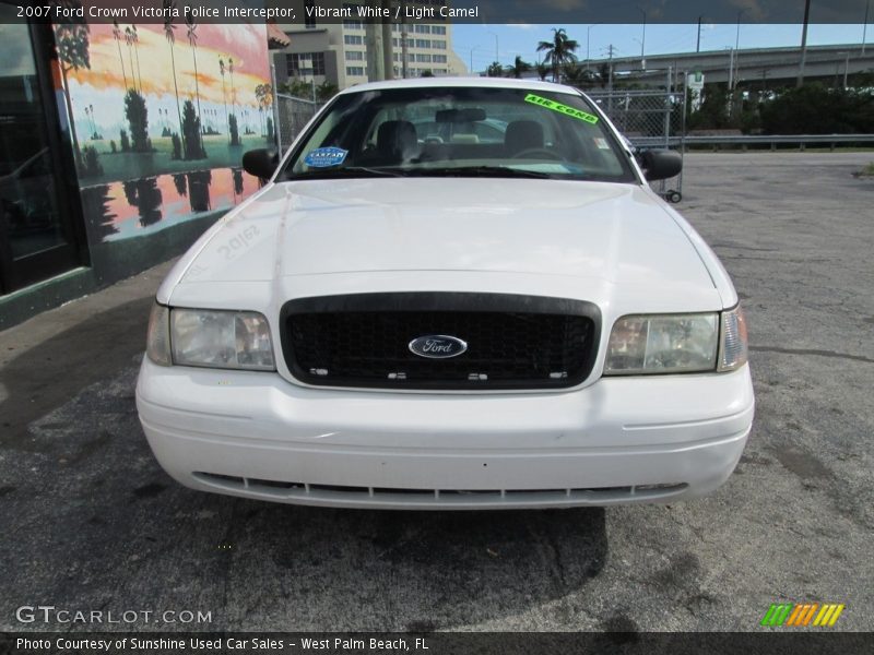 Vibrant White / Light Camel 2007 Ford Crown Victoria Police Interceptor