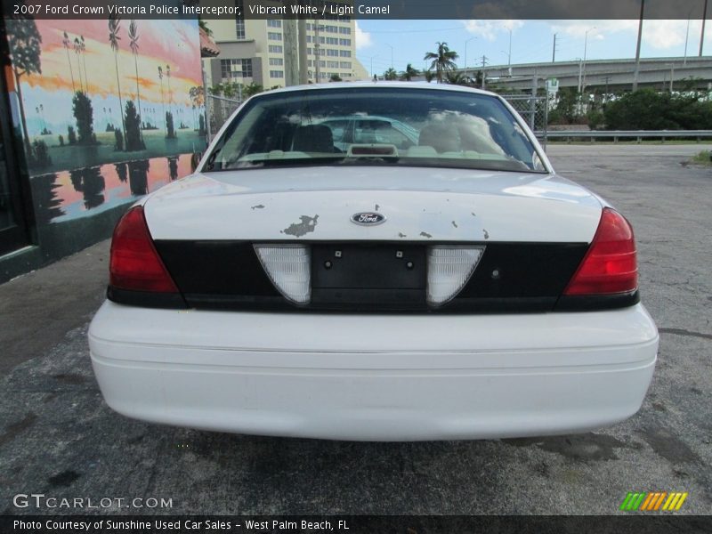 Vibrant White / Light Camel 2007 Ford Crown Victoria Police Interceptor