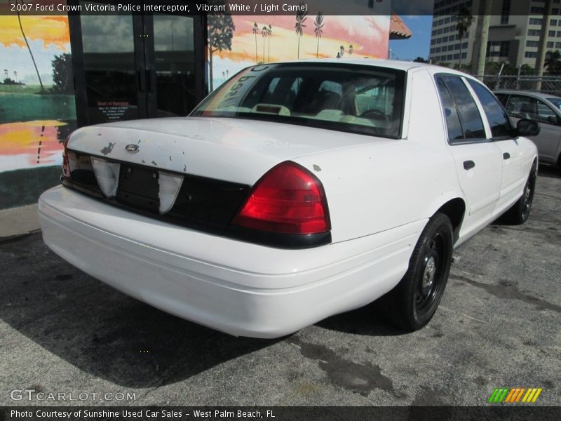 Vibrant White / Light Camel 2007 Ford Crown Victoria Police Interceptor