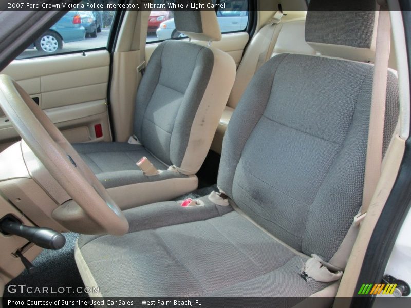 Vibrant White / Light Camel 2007 Ford Crown Victoria Police Interceptor