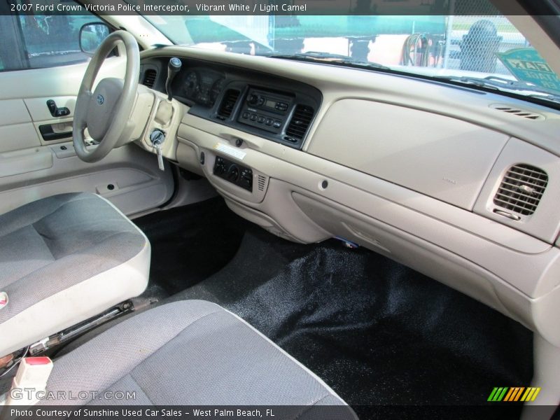 Vibrant White / Light Camel 2007 Ford Crown Victoria Police Interceptor