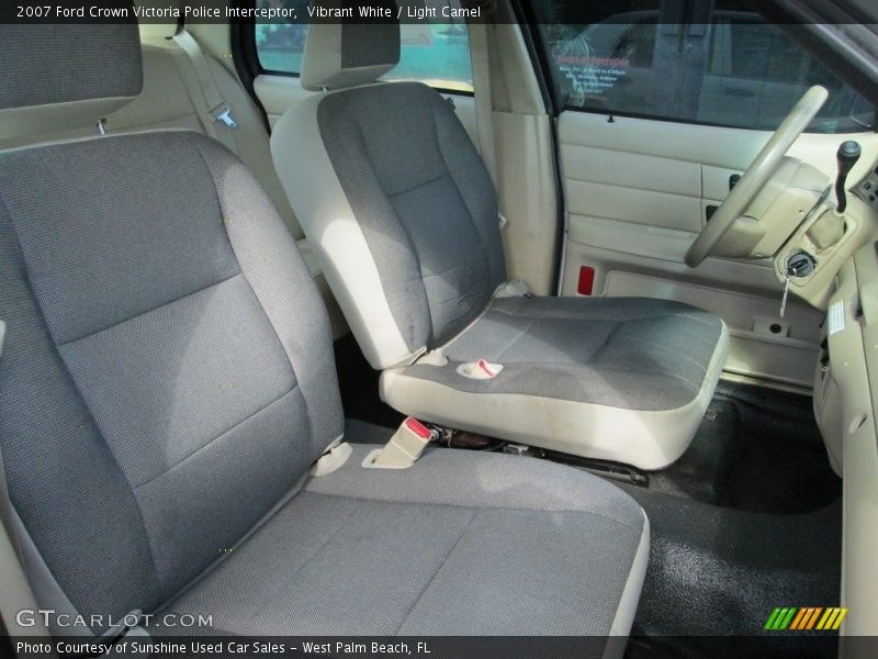 Vibrant White / Light Camel 2007 Ford Crown Victoria Police Interceptor