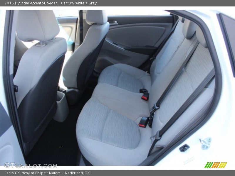 Century White / Gray 2016 Hyundai Accent SE Sedan