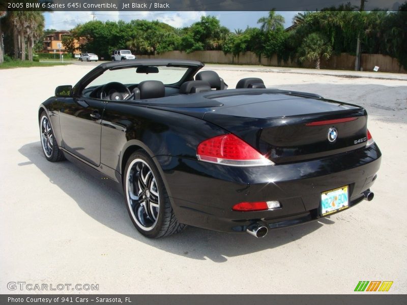 Jet Black / Black 2005 BMW 6 Series 645i Convertible
