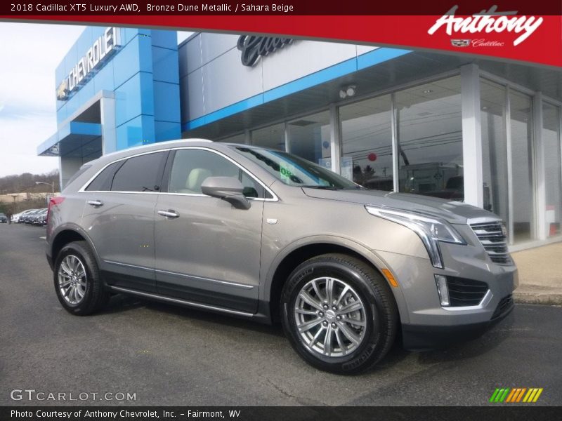 Bronze Dune Metallic / Sahara Beige 2018 Cadillac XT5 Luxury AWD