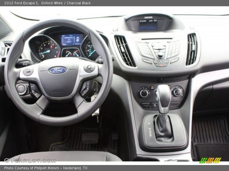 Oxford White / Charcoal Black 2013 Ford Escape S