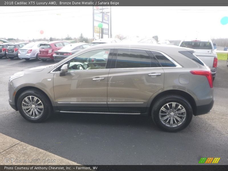 Bronze Dune Metallic / Sahara Beige 2018 Cadillac XT5 Luxury AWD