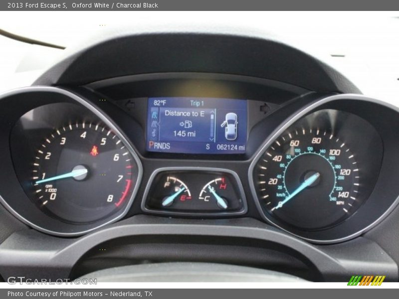 Oxford White / Charcoal Black 2013 Ford Escape S