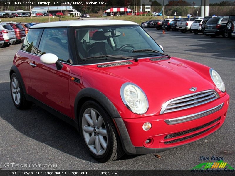 Chili Red / Black/Panther Black 2005 Mini Cooper Hardtop