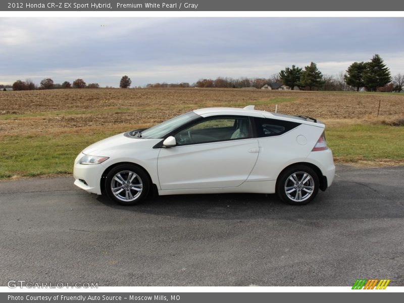 Premium White Pearl / Gray 2012 Honda CR-Z EX Sport Hybrid