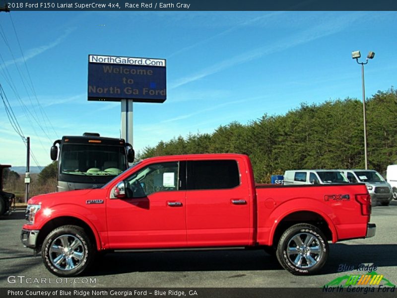 Race Red / Earth Gray 2018 Ford F150 Lariat SuperCrew 4x4