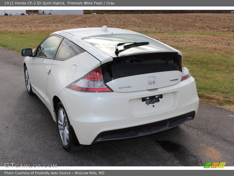 Premium White Pearl / Gray 2012 Honda CR-Z EX Sport Hybrid