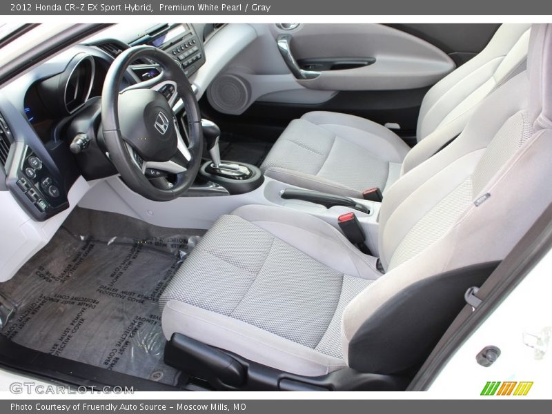 Premium White Pearl / Gray 2012 Honda CR-Z EX Sport Hybrid