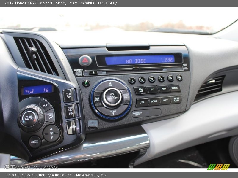 Premium White Pearl / Gray 2012 Honda CR-Z EX Sport Hybrid