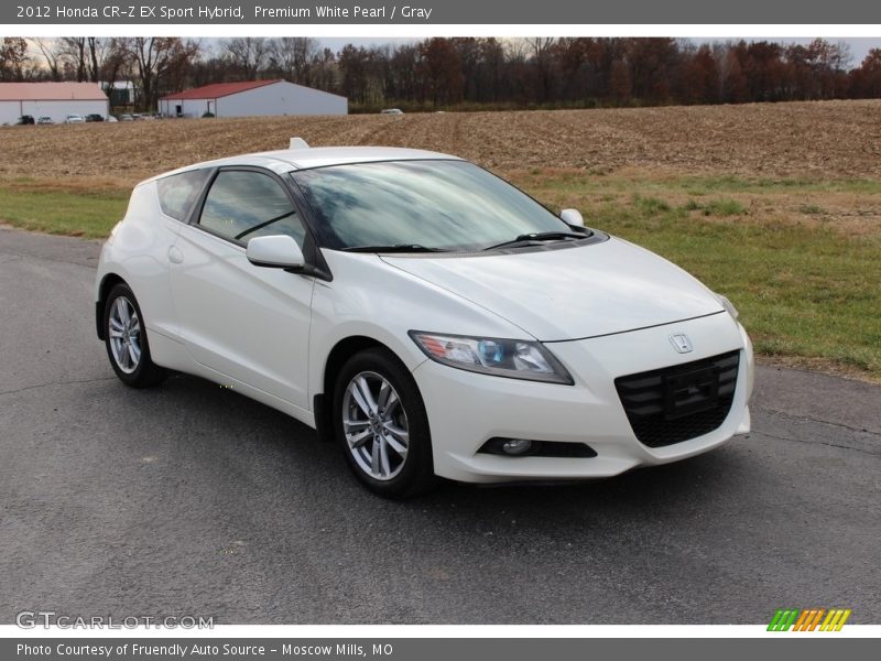 Premium White Pearl / Gray 2012 Honda CR-Z EX Sport Hybrid