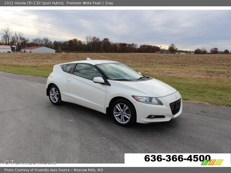 Premium White Pearl / Gray 2012 Honda CR-Z EX Sport Hybrid