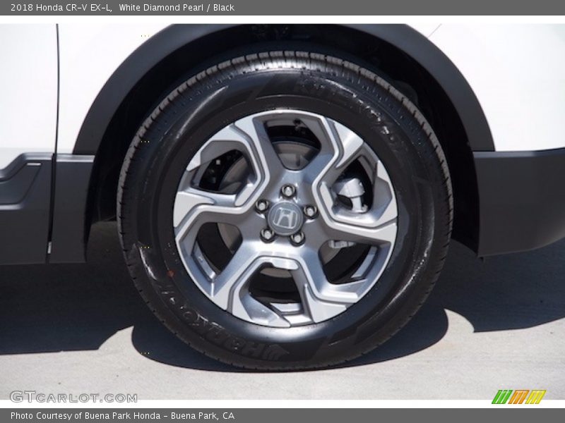 White Diamond Pearl / Black 2018 Honda CR-V EX-L