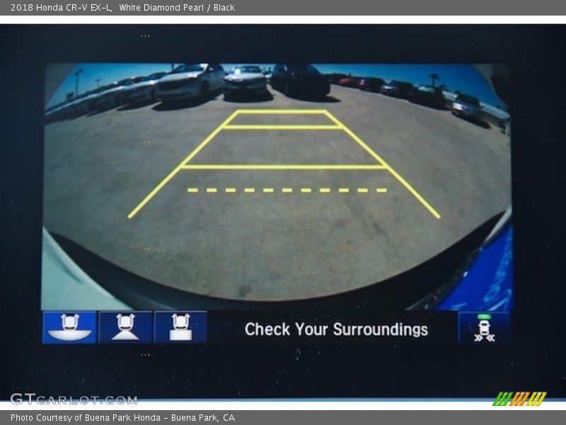 White Diamond Pearl / Black 2018 Honda CR-V EX-L