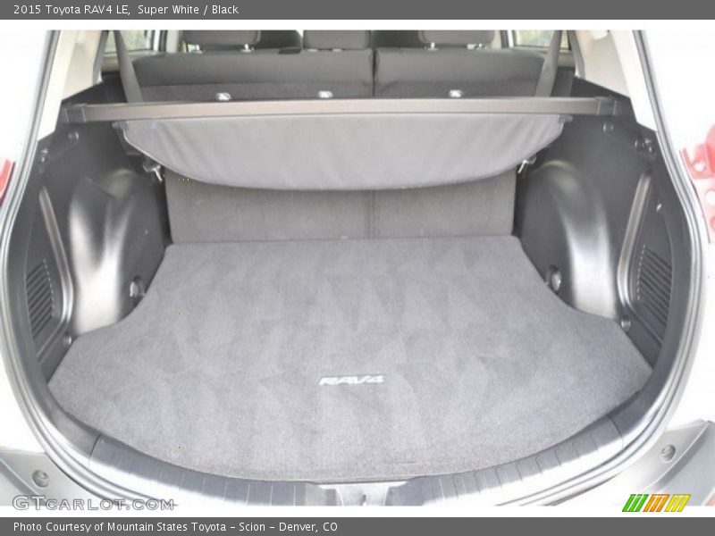 Super White / Black 2015 Toyota RAV4 LE