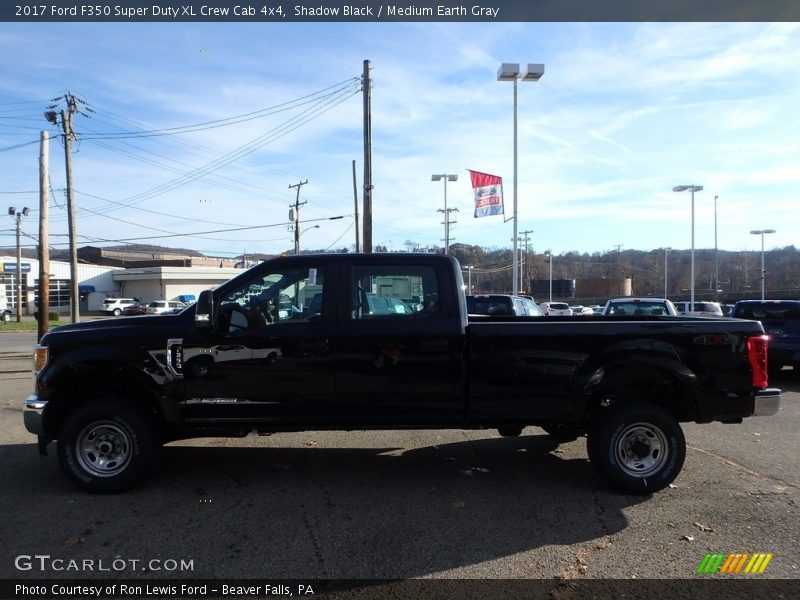 Shadow Black / Medium Earth Gray 2017 Ford F350 Super Duty XL Crew Cab 4x4