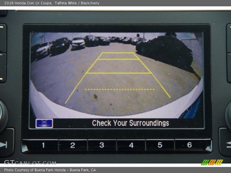 Taffeta White / Black/Ivory 2018 Honda Civic LX Coupe